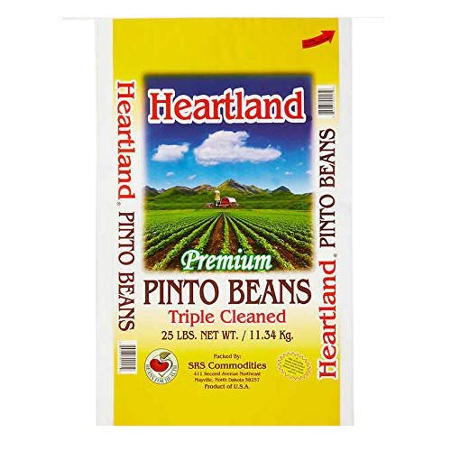 Heartland America Pinto Beans, Premium Quality, Made in USA Triple Cleaned, 25 lbs