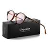 Gleyemor Blue Light Glasses for Men Women, Vintage Round Bluelight Blocking Computer Screen Protection Glasses (Tortoise) view 2