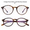 Gleyemor Blue Light Glasses for Men Women, Vintage Round Bluelight Blocking Computer Screen Protection Glasses (Tortoise) view 4