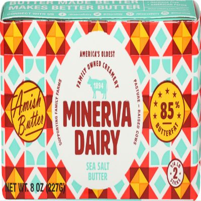 Minerva Dairy, Butter Sea Salt Butterfat 85%, 8 Ounce