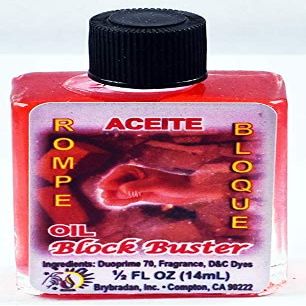 1 PIECE BRYBRADAN BLOCK BUSTER SPIRITUAL OIL ROMPE BLOQUE ACEITE ESPIRITUAL -1/2 FL OZ 14.7ML