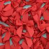 7Rainbows 50pcs Boutique 1.5" Red Satin Ribbon Mini Bows for Craft Sewing Scrapbooking Wedding and Gift Wrapping view 3