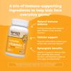 Renzo's Invincible Vitamin C for Kids with Elderberry and Zinc, Dissolvable Kids Vitamins for Immune Support, 60 Orange-Flavored Melty Tabs view 3