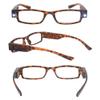 Reading Glasses with Light Bright LED Readers with Lights Reading Glasses Lighted Magnifier Nighttime Reader Compact Full Frame Eyewear Clear Vision Unisex Clear Vision Lighted Eye Glasses (+300) view 3