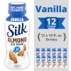 Silk Shelf-Stable Almondmilk, Less Sugar Vanilla, Dairy-Free, Vegan, Non-GMO Project Verified,10 Ounce (Pack of 12) view 2