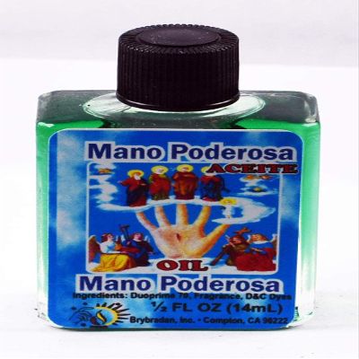 12 Pieces BRYBRADAN Helping Hand Spiritual Oil Mano PODEROSA ACEITE ESPIRITUAL -1/2 FL OZ 14.7ML