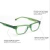 eyebobs Kvetcher Unisex Premium Blue Light Readers, Green crystal front and temples, 3.00 Diopter view 3