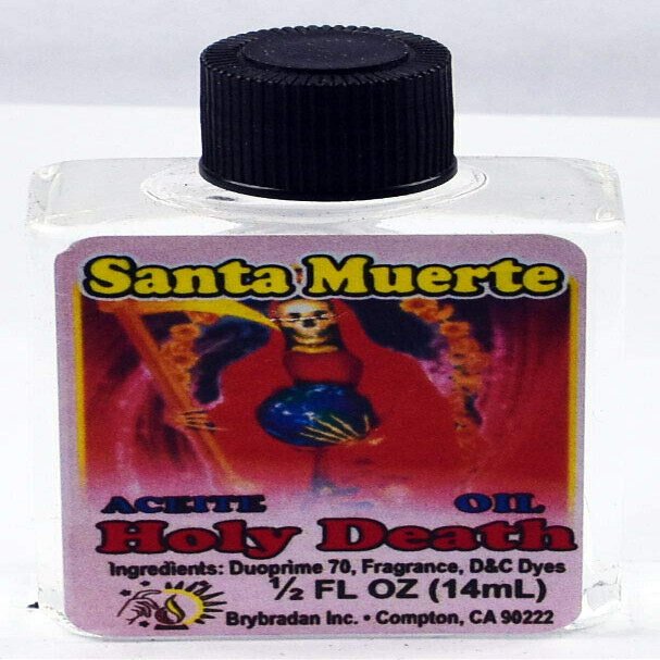 6 Pieces BRYBRADAN HOLY Death Clear Spiritual Oil Santa Muerte CLARO ACEITE ESPIRITUAL -1/2 FL OZ 14.7ML