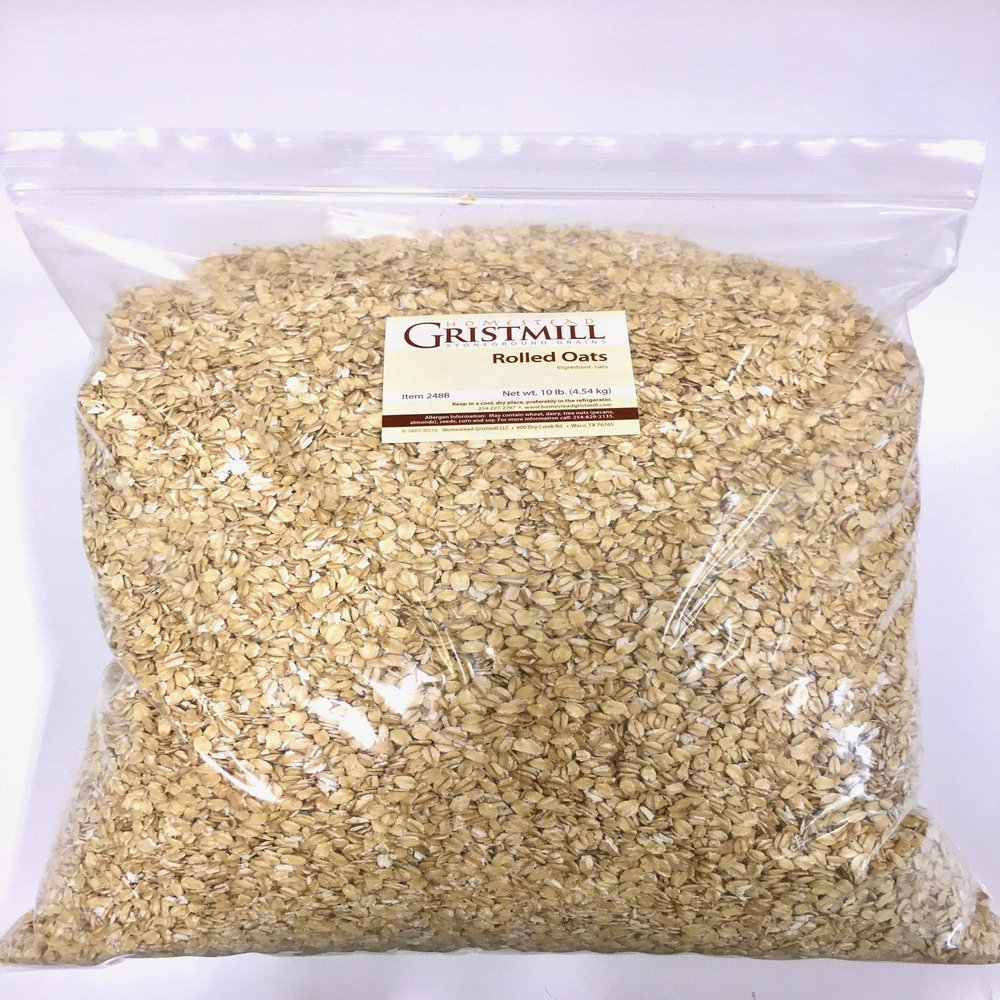 Homestead Gristmill Non-GMO, Chemical-Free, All-Natural Rolled Oats (10 lb)