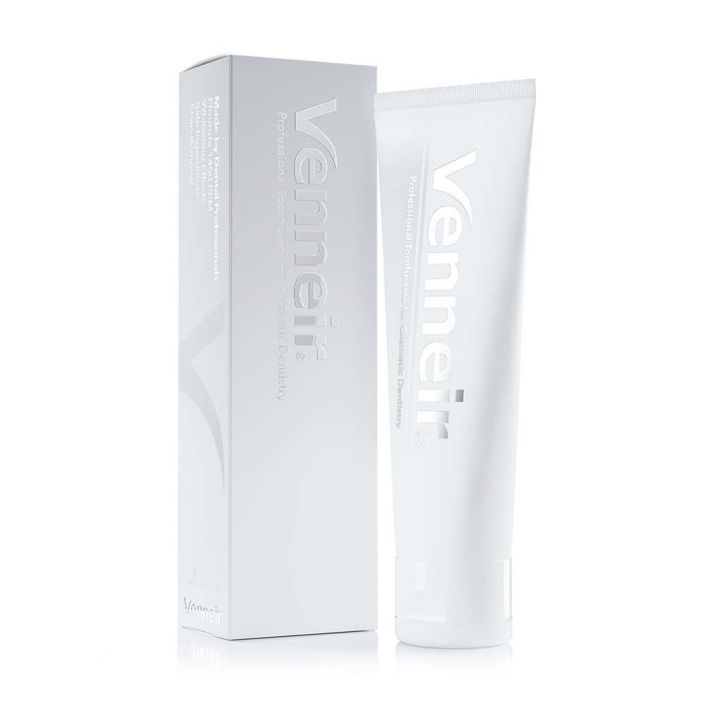 Venneir Professional Toothpaste for Veneers, Implants, Bondings, Crowns & Sensitive Teeth  Stain Removing, Whitening, Natural, SLS Free, Pro Enamel Repair