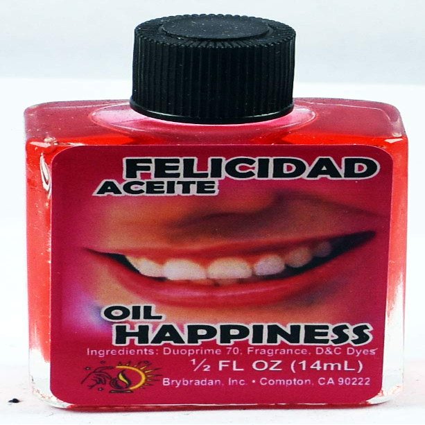 1 Piece BRYBRADAN Happiness Spiritual Oil FELICIDAD ACEITE ESPIRITUAL -1/2 FL OZ 14.7ML