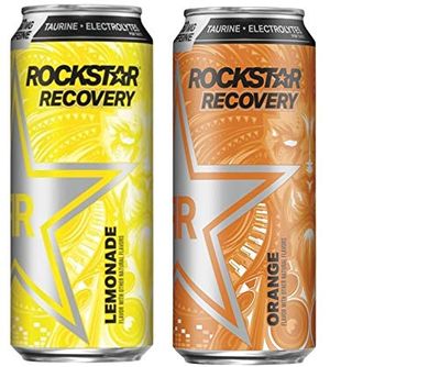 Rockstar Recovery Energy + Hydration - Variety Pack - Lemonade and Orange - 16fl.oz (Pack of 16)