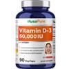 NusaPure Vitamin D3 50,000 IU 90 Veggie Capsules (Non-GMO & Vegan) view 1