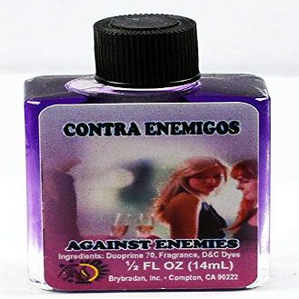 12 Pieces BRYBRADAN Against Enemies Spiritual Oil Contra ENEMIGOS ACEITE ESPIRITUAL -1/2 FL OZ 14.7ML