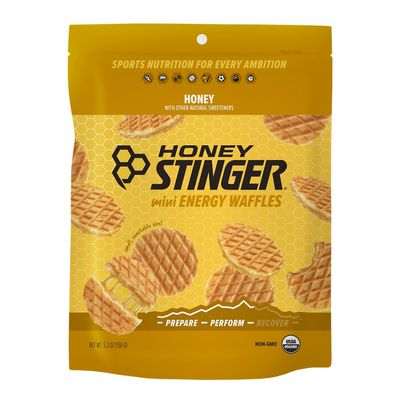 Honey Stinger Organic Mini Honey Waffles | Energy Stroopwafel for Exercise; Endurance and Performance | Sports Nutrition for Home & Gym; Pre and Post Workout | 1 Bag; 5.3 Ounce