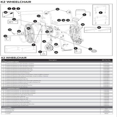 #1-16" Back Upholstery w/Hardware for Probasics K2 Wheelchair (Models WC21616DE,WC21616DS,WC21816DE,WC21816DS,WC22016DE,WC22016DS)