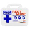 10 Person, 116 Piece Bulk Workplace First Aid Kit by Urgent First Aid, Wall-Mountable & Portable Plastic Case with Gasket to Keep Out Moisture & dust | OSHA Compliant: Extra First aid Item Content view 2
