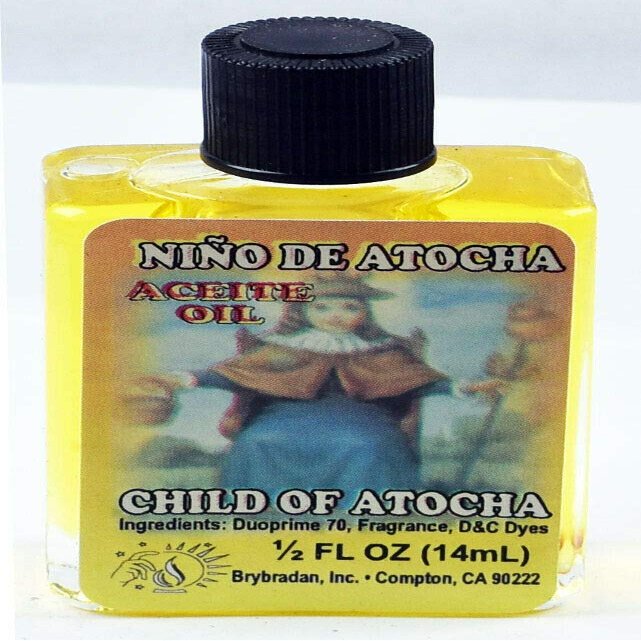 3 Pieces BRYBRADAN Child of ATOCHA Spiritual Oil NIO DE ATOCHA ACEITE ESPIRITUAL -1/2 FL OZ 14.7ML