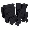 N'icePackaging - 25 Qty Mixed Matte Black Cotton Filled Gift Boxes view 3