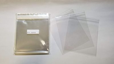 4000 Pcs 5 3/16 X 5 1/16 Clear Resealable Cell/Cellophane Bags Good for 5x5 Square Card