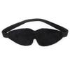3 Colors Elastic Back Belt Pu Leather Fur Lined Eye Sleep Mask Blindfold (Black) view 2
