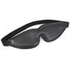 3 Colors Elastic Back Belt Pu Leather Fur Lined Eye Sleep Mask Blindfold (Black) view 3