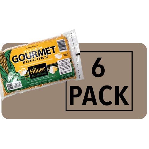 Hilger's Agri-Natural Hulless Gourmet Popcorn Pack of 6 | Non-GMO | Best Tasting Gourmet Popcorn | Grown in USA