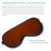 Real Silk Heated Eye Mask, Reusable USB Electric Soft Sleeping Mask with Temperature and Time Control, Comfortable Heating Steam Blindfold for Eyes Relax - Peacock Blue view 3