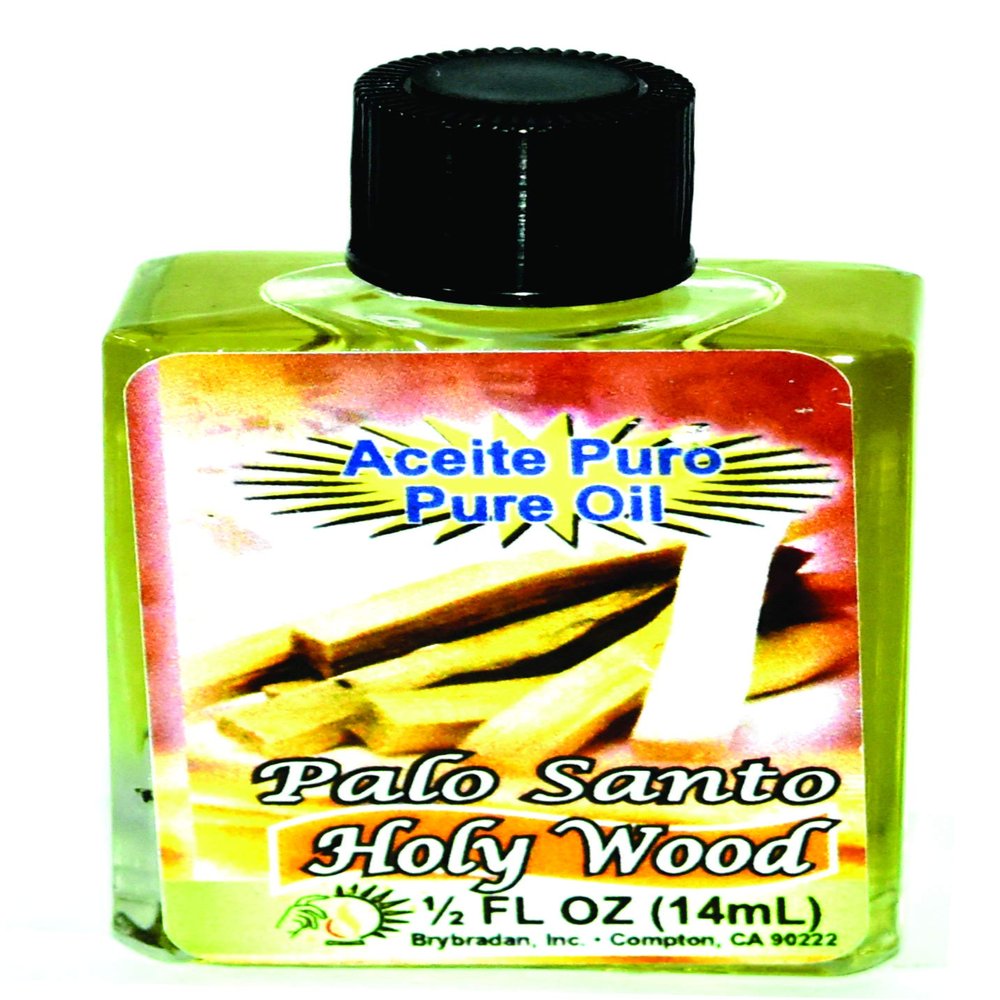 12 PIECES BRYBRADAN HOLY WOOD PURE OIL PALO SANTO ACEITE PURO  FL.OZ. (14.7 ML)