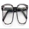 Premium Acetate Square Reading Glasses - Stripe Clear Lens Readers - Unisex Optical Frame Eyeglasses (Black, 1.25) view 1
