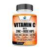 American Standard Supplements Vitamin C 2000mg, Zinc 40mg, and Rose HIPS 50mg Per Serving, Vegan, Gluten Free, Non-GMO (120 Count) view 1