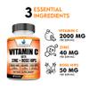 American Standard Supplements Vitamin C 2000mg, Zinc 40mg, and Rose HIPS 50mg Per Serving, Vegan, Gluten Free, Non-GMO (120 Count) view 3