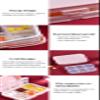 AKOAK 1 Pack Travel Pill Box, 6-Grid Mini Medication Management Box, Daily Portable Medication Vitamin Fish Container (Pink) view 4