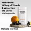 Codeage Liposomal Vitamin C 1500mg with Zinc, Elderberry, Citrus Bioflavonoids Grapefruit, Lemon, Orange Powder, Quercetin & Rose HIPS Fruit  Vegan Supplement - Non-GMO, Vegan Pills, 180 Capsules view 3