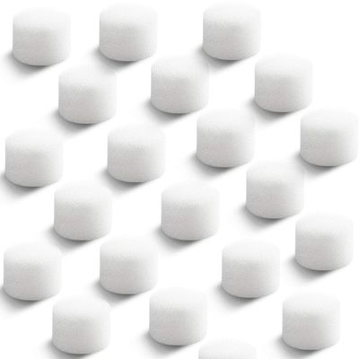 Boao 48 Pieces Nebulizer Filters Replacement Air Filter Sponge for Compressor System Accessories, Round White Sponge Air Filter Replacement, Cool Mist Device