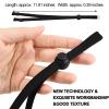 12 Pieces Adjustable Ear Straps Anti Slip Ear Loop Extension Hook Straps Mask Holder Extender for Nurse Dust Workers Food Workers to Relieve, Black view 4