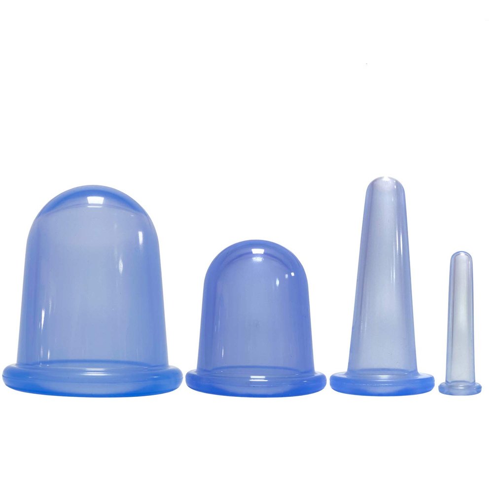 Silicone Massage Cups, Massage Cupping Therapy Sets (4 Piece Set)