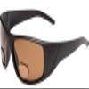 The Cleveland Polarized Bifocal Sun Reader Reading Glasses, Plastic Sport and Wrap-Around Sunglasses for Men and Women + 2.00 Black with Amber view 1
