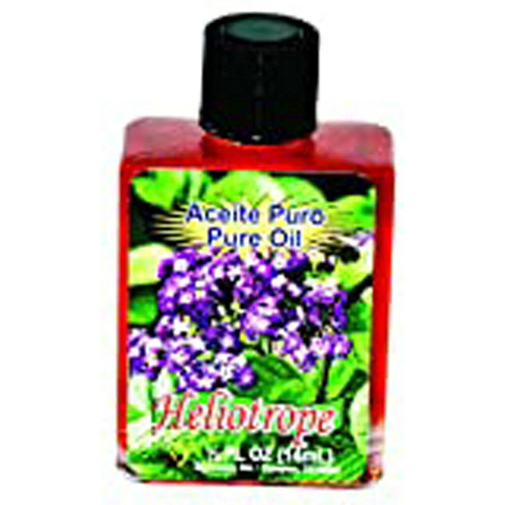 12 Pieces BRYBRADAN Heliotrope Pure Oil HELIOTROPO ACEITE Puro 1/2 FL.OZ. (14.7 ML)