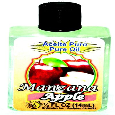 12 PIECES BRYBRADAN APPLE PURE OIL MANZANA ACEITE PURO 1/2 FL.OZ. (14.7 ML)