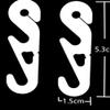 200pcs S Shaped Hooks Masks Holder Mask Buckle Mask Extension Hook Earring Holders Adjustable Stand M Ask Strap M As k Ear Protective Mask Hook Anti-Slip Hook for Mask Lengthen view 2