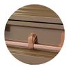 Titan Casket Andover Series Steel Funeral Casket for Humans (Copper) Handcrafted Steel Casket with Copper Finish with Rosetan Crepe Interior view 4