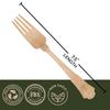 100% Compostable Disposable Forks 600 Pcs - Eco-Friendly Birch Wood Forks - 7.5" Biodegradable Heavy Duty Fork Set - Wooden Silverware Cutlery Utensils for Wedding, Birthday Party & All Occasions view 2