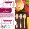 100% Compostable Disposable Spoons 600 Pcs - Eco-Friendly Birch Wood Spoons - 7.5" Biodegradable Heavy Duty Spoon Set - Wooden Silverware Cutlery Utensils for Wedding, Birthday Party & All Occasions view 3