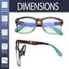 Classic Style Blue Light Filter Reading Glasses,Blocking Computer Glare Reader Eyeglasses Men Women (Green) view 4