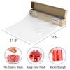 WRAPOK 100% Compostable Kitchen Cling Wrap Biodegradable Corn PLA Food Film Roll with Slide Cutter - 258 Square Feet view 3