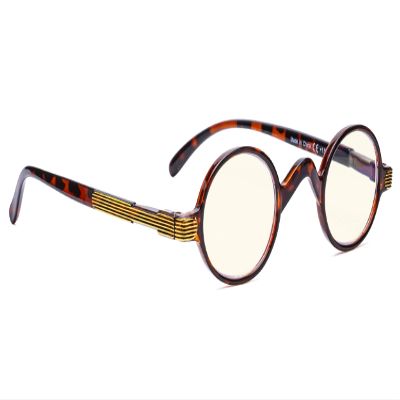 BLUELESS Vintage Round Blue Light Blocker Filtering Readers Small Lens (Tortoise, +1.00)