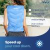 REVIX XXL Full Back Ice Pack Wrap, Reusable Gel Cold Compress for Upper and Lower Back, Long-Lasting Flexible Ice Pack for Muscle Fatigue, Soreness, and Post-Workout Recovery view 3