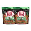 BEER NUTS Bar Mix w/Wasabi - Pretzels, Cheese Stix, Sesame Stix, Insane Grain & Wasabi Peas - 32oz Resealable Bag (Pack of 2) view 1