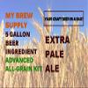 Extra Pale Ale Advanced Homebrew ALL GRAIN 5 Gallon Beer Ingredient Recipe Kit by My Brew Supply view 1